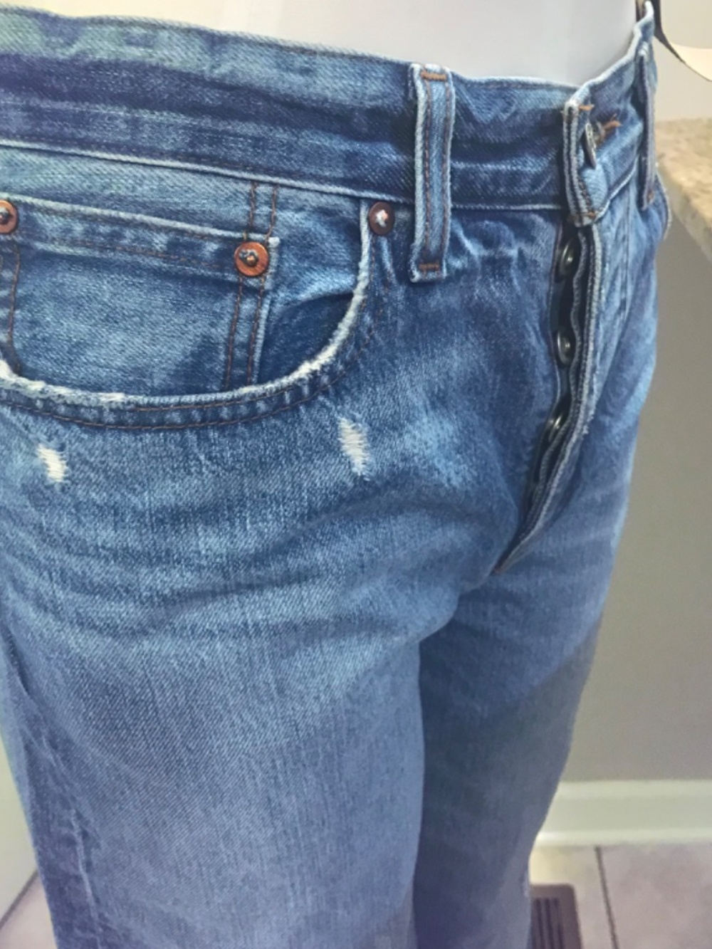 NWT Madewell low slung baggy full length inseam jeans - Picture 14 of 16